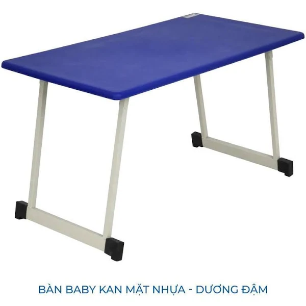 Bàn Baby Kan mặt nhựa xanh dương